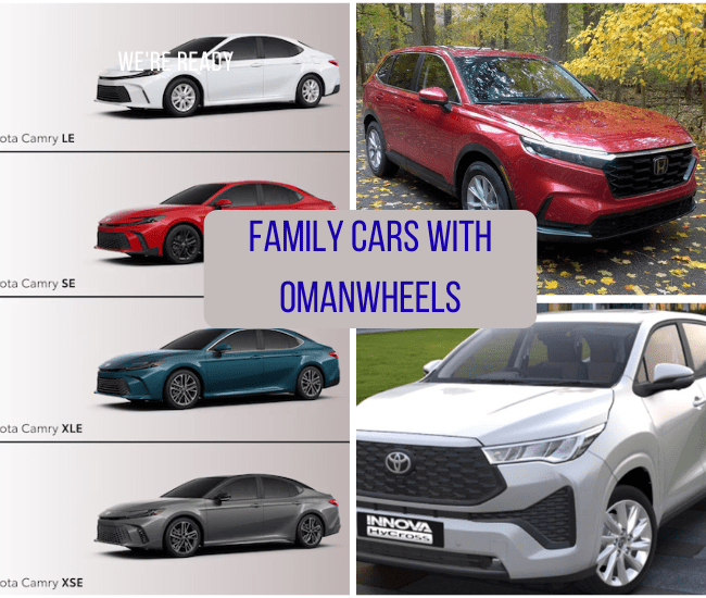 SUV family car driving in Muscat city Oman