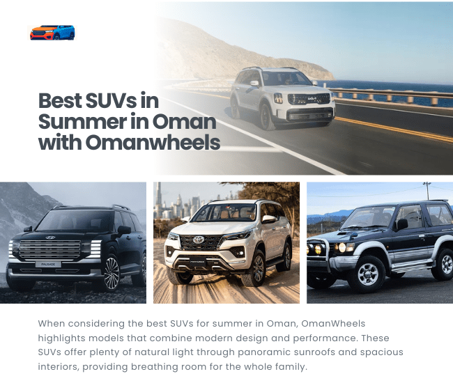 Best family SUVs for Oman summer heat driving conditions