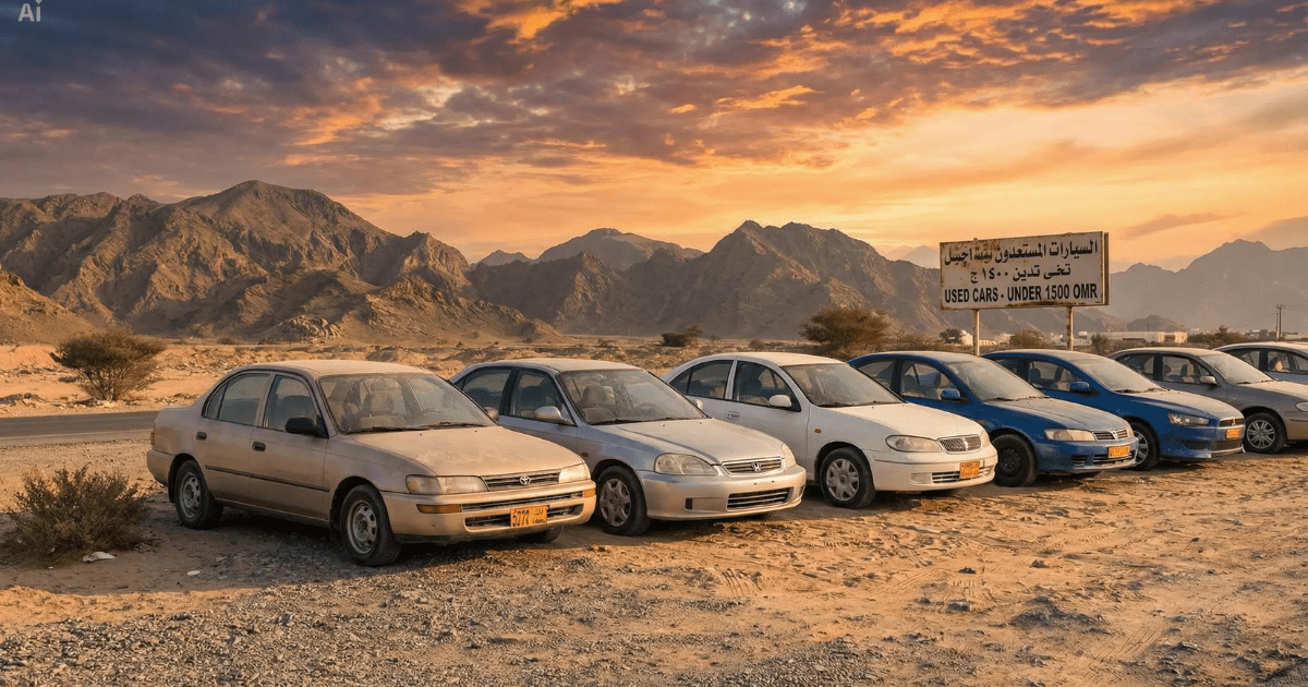 اختر أفضل السيارات بأقل من 1500 ريال عماني في سلطنة عمان